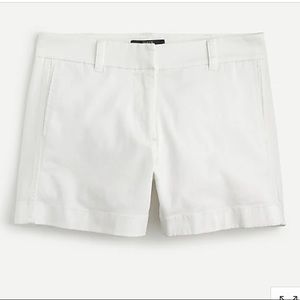 BNWT J.Crew white chino shorts size 4